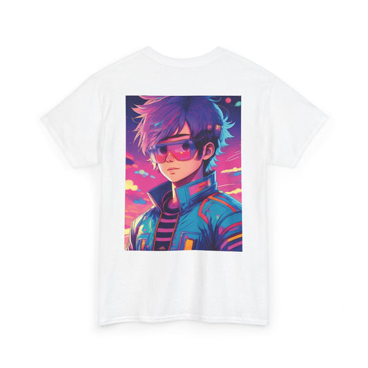 "Neon Muse" Double-sided graphic tee -  Unisex Heavy Cotton Tee T-Shirt