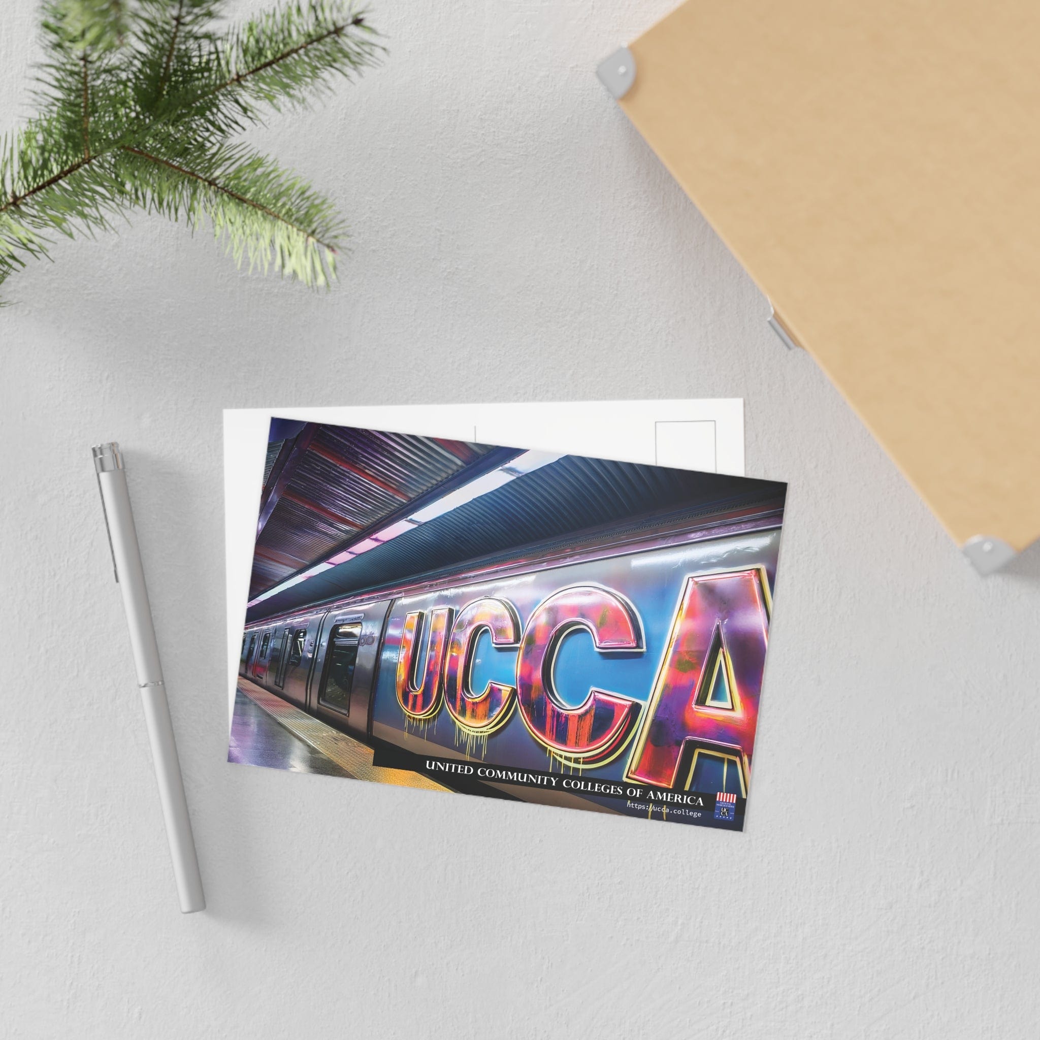 Neon Subway Marvel: UCCA Fine Art Postcard - 2 sizes available Paper products