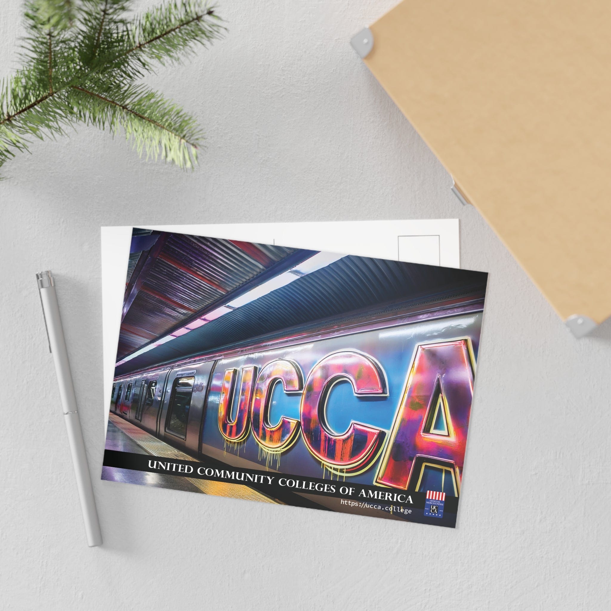 Neon Subway Marvel: UCCA Fine Art Postcard - 2 sizes available Paper products