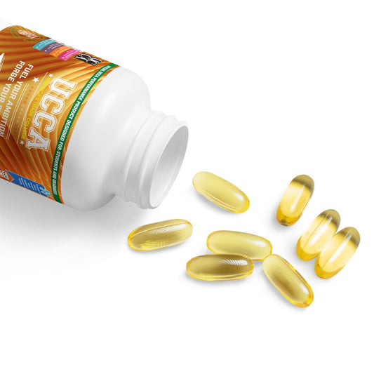 Omega 3 Fish Oil Supplement (60 Softgels) White bottle + cap / Lemon / 60 Softgels Food Supplements