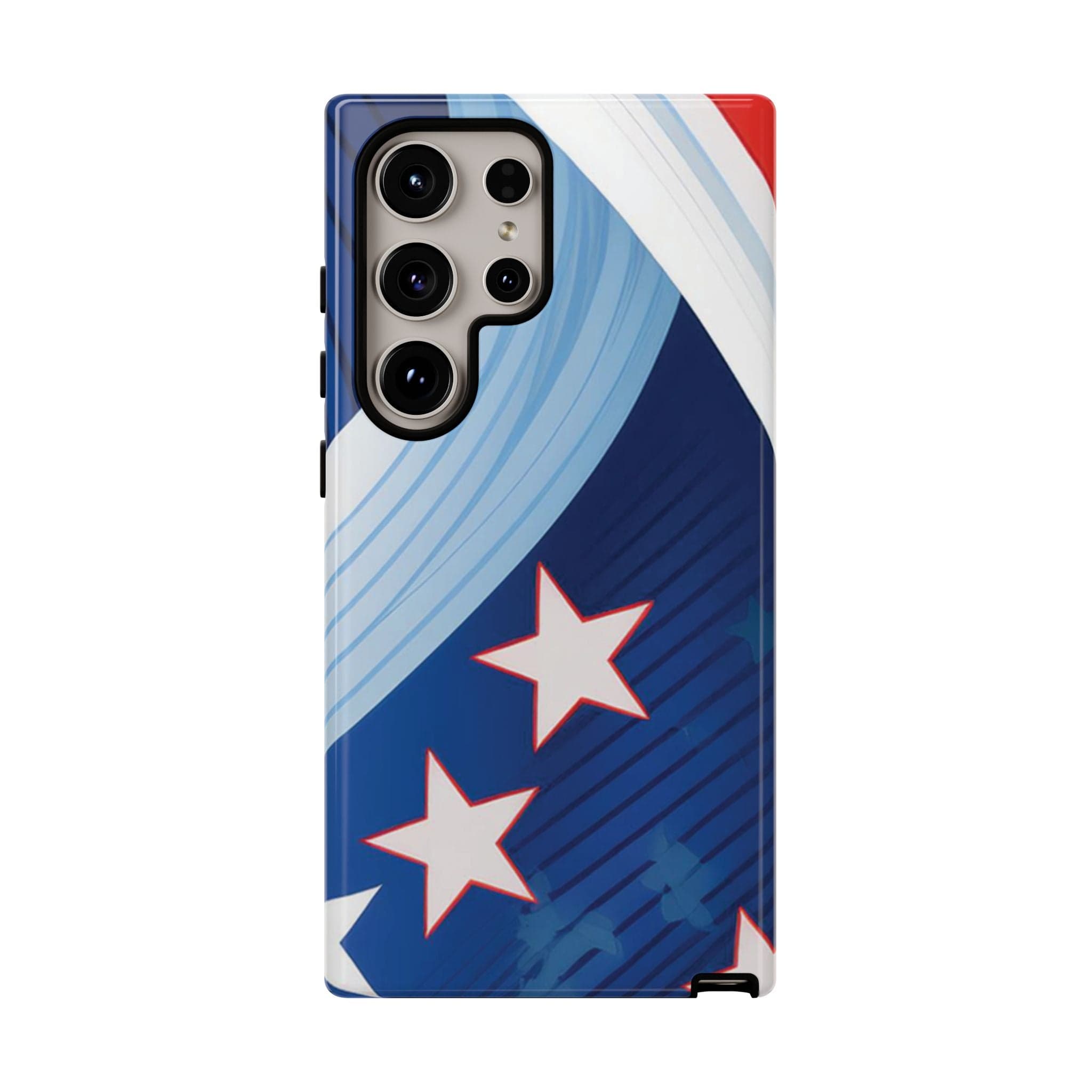 Patriotic Starburst Phone Case: Bold and Striking Design - Tough Case Samsung Galaxy S24 Ultra / Glossy Phone Case