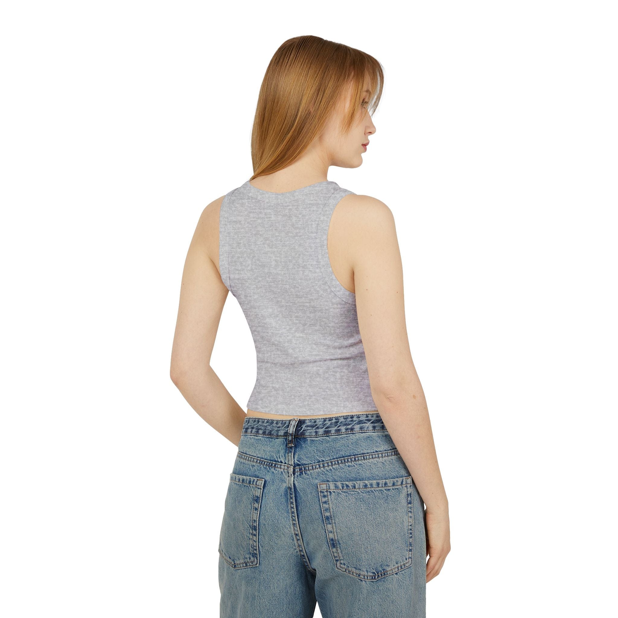 Pixel Party Ribbed Tank – Retro Gamer Crop Tank Top