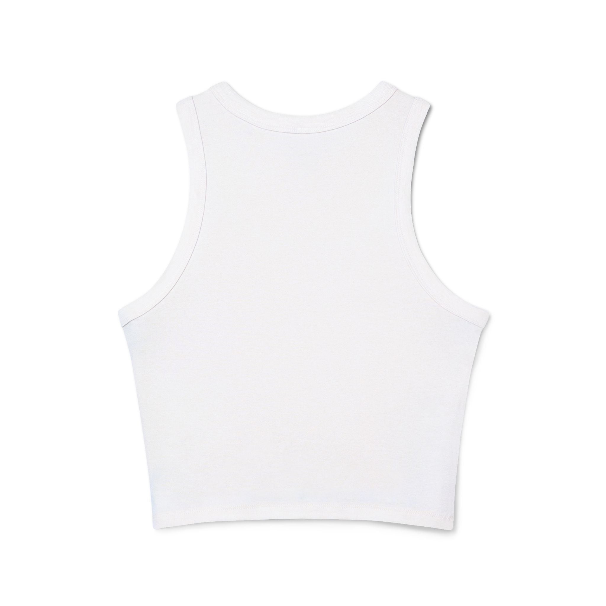Pixel Party Ribbed Tank – Retro Gamer Crop Tank Top