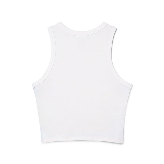 Pixel Party Ribbed Tank – Retro Gamer Crop Tank Top