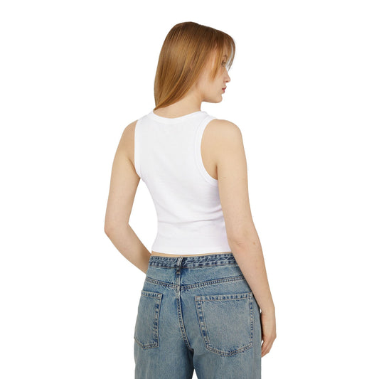 Pixel Party Ribbed Tank – Retro Gamer Crop Tank Top