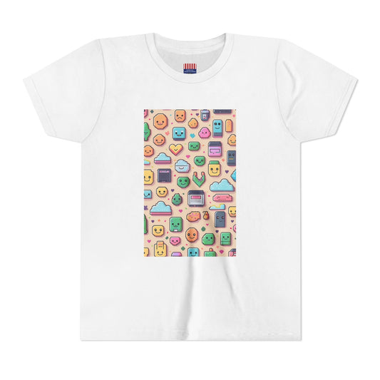 Pixel Party Young Boys Tee – Kawaii Techcore Fun - 8 Color Choices Kids clothes
