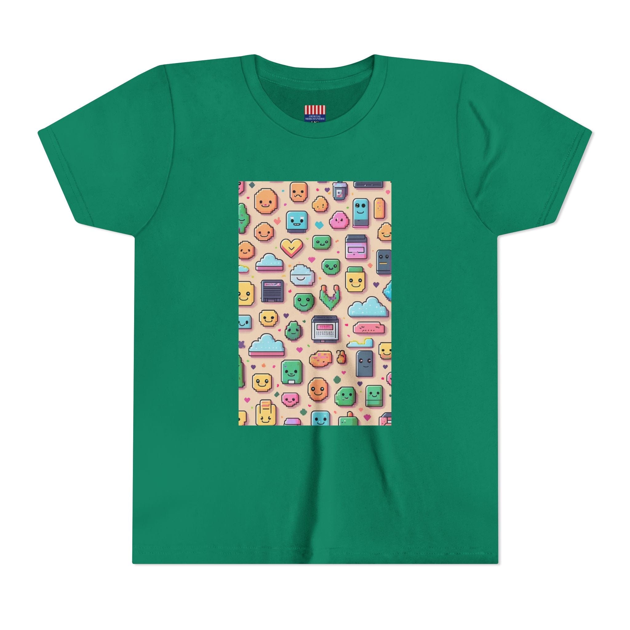 Pixel Party Young Girls Tee – Kawaii Techcore Fun - 8 Color Choices Kids clothes