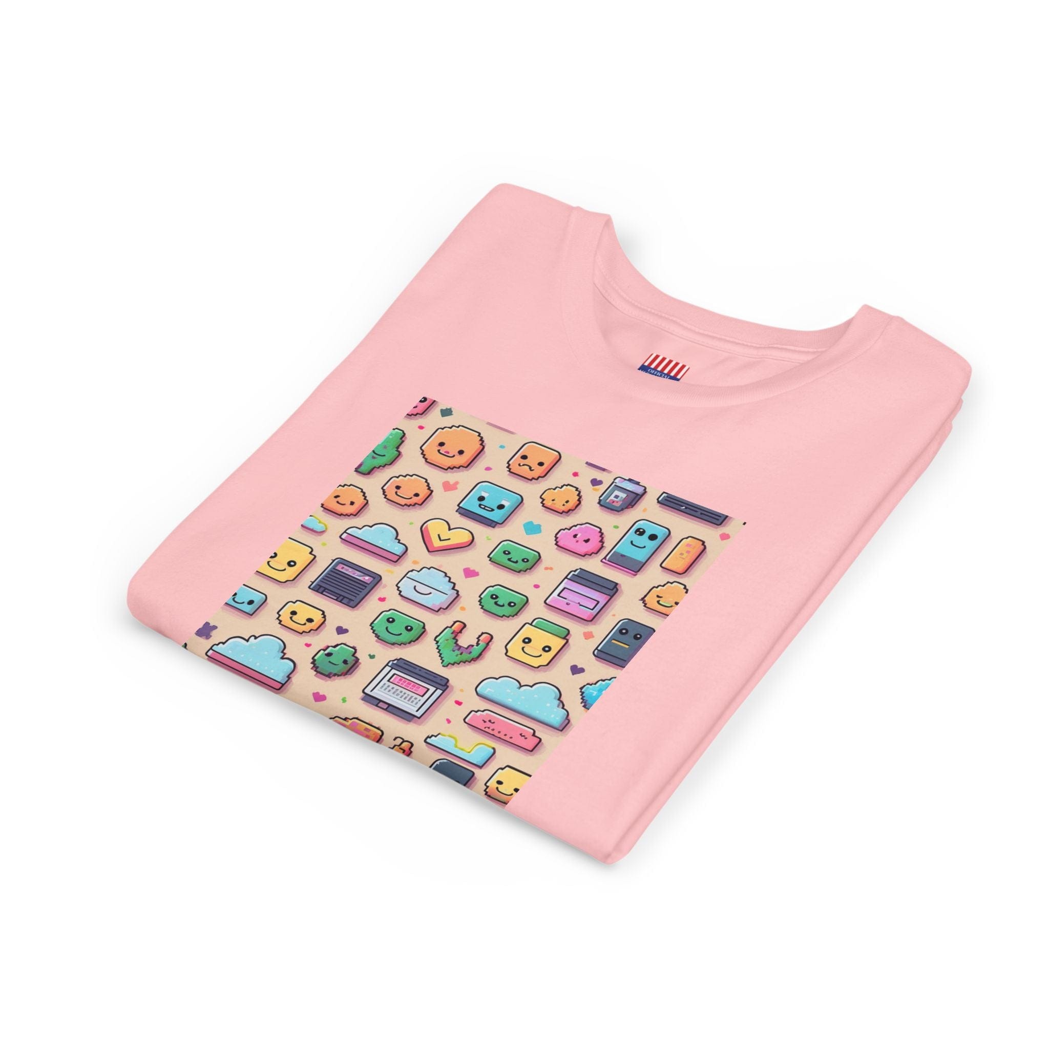 Pixel Party Young Girls Tee – Kawaii Techcore Fun - 8 Color Choices Kids clothes