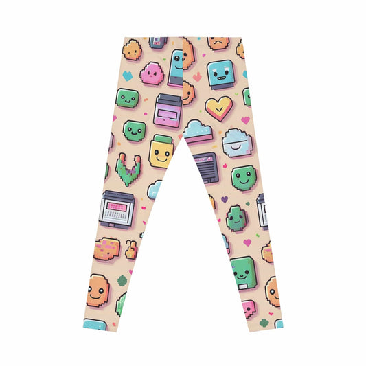 Pixel Vibes Leggings – Kawaii Techcore Comfort All Over Prints