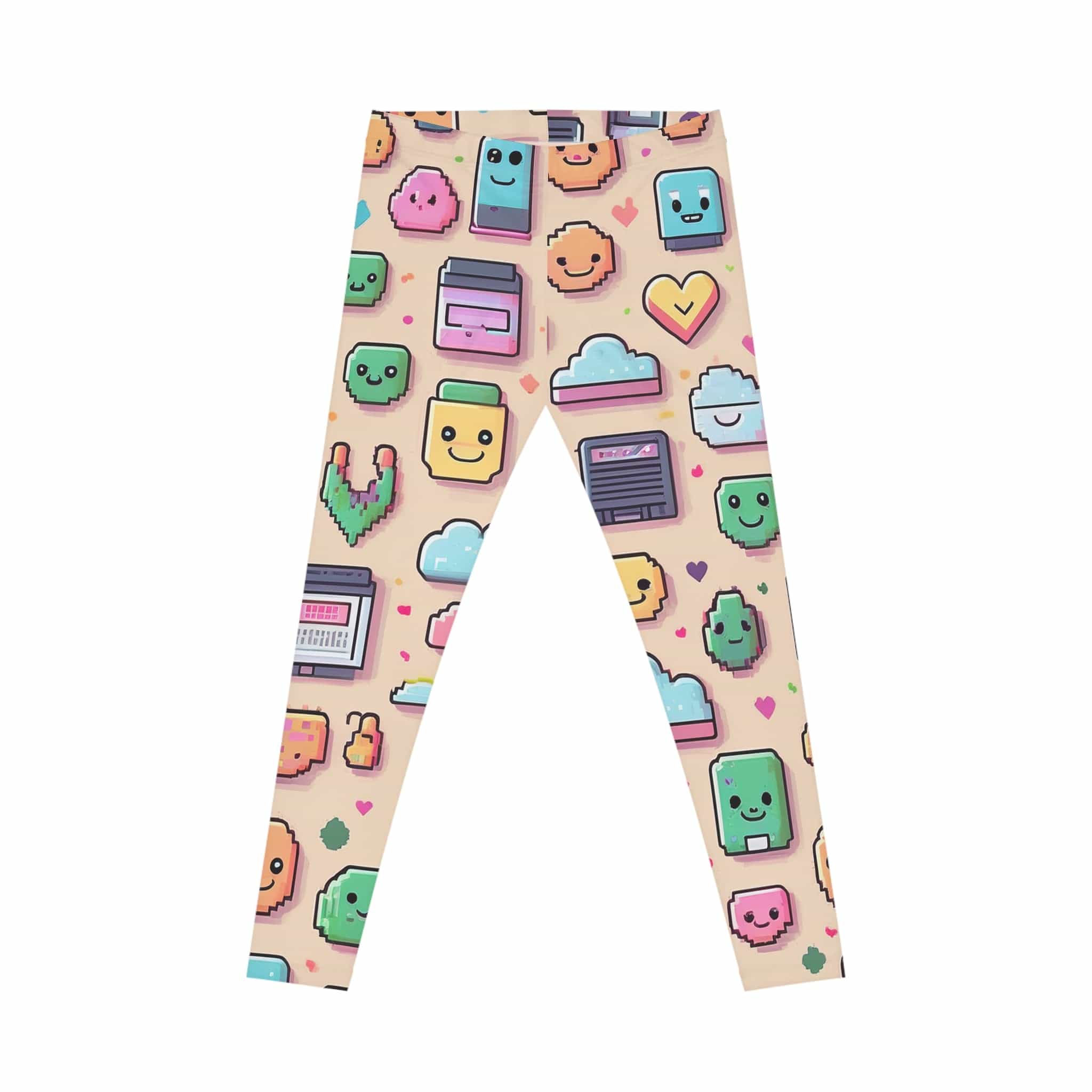 Pixel Vibes Leggings – Kawaii Techcore Comfort All Over Prints