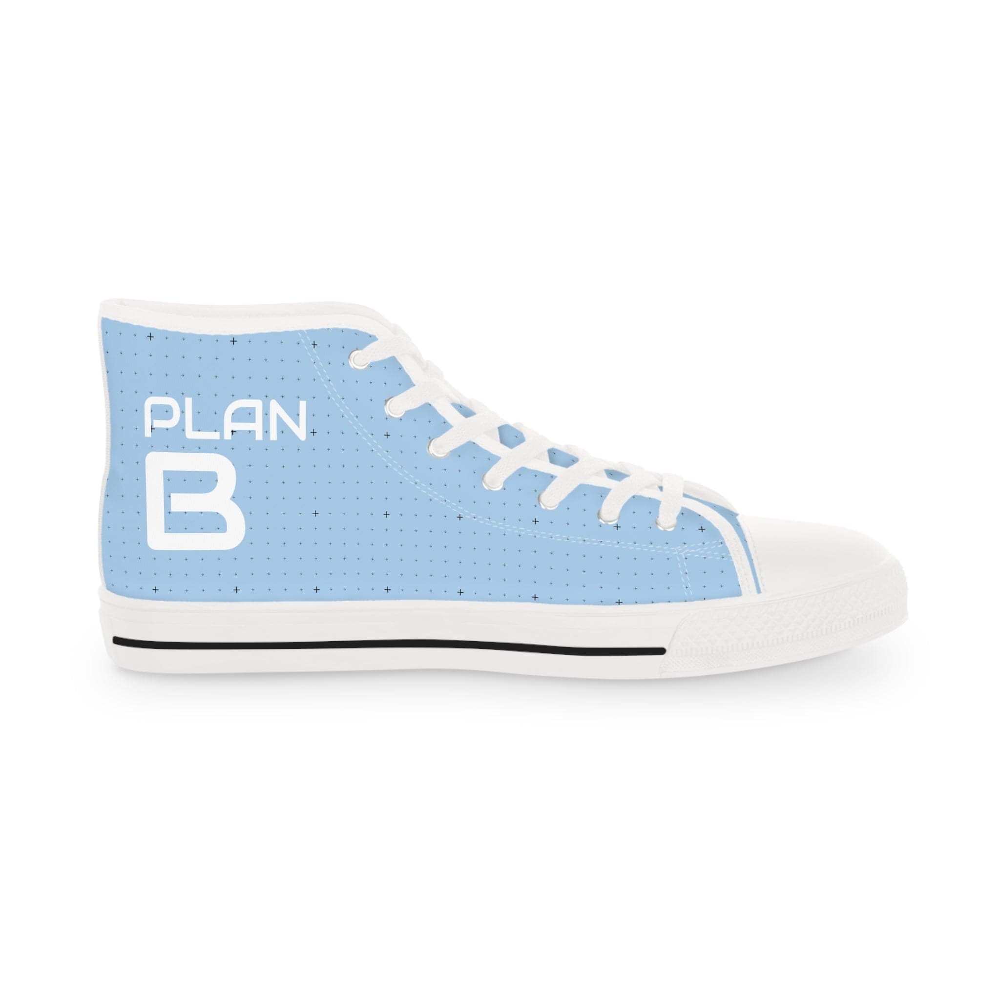 Plan B High Top Sneakers: Where Style Meets Strategy US 5 / White sole Shoes