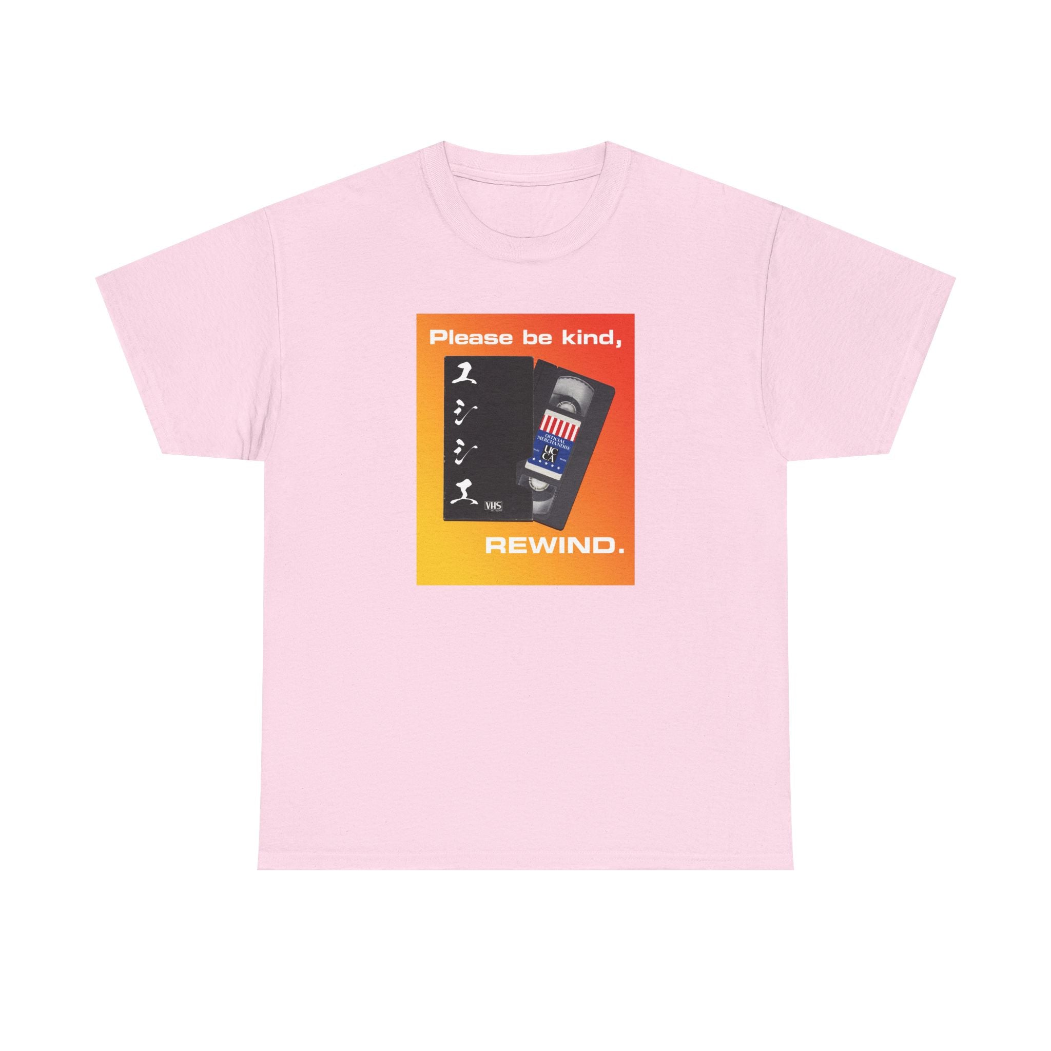 Please Be Kind, Rewind – Unisex Heavy Cotton Tee Light Pink / S T-Shirt