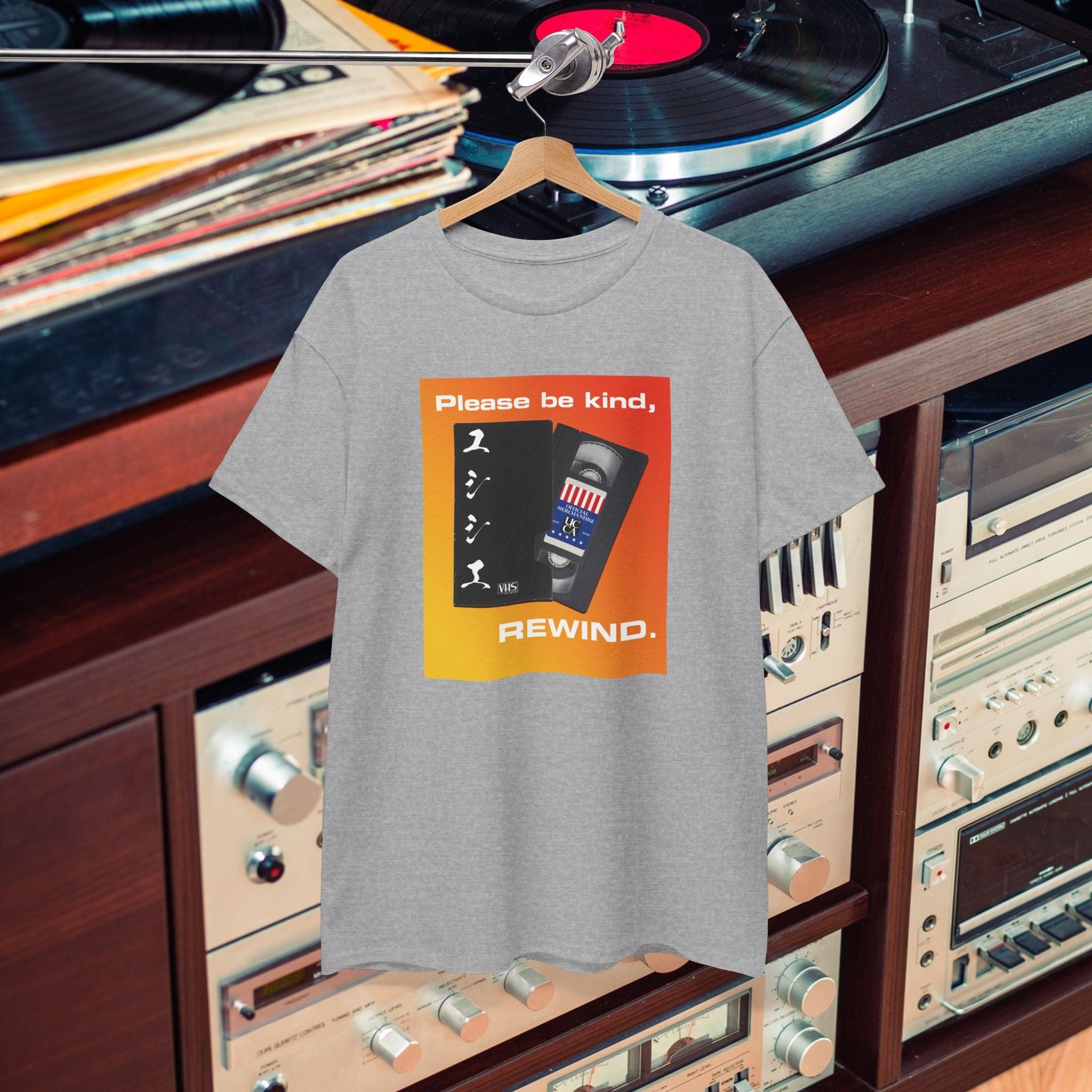 Please Be Kind, Rewind – Unisex Heavy Cotton Tee T-Shirt