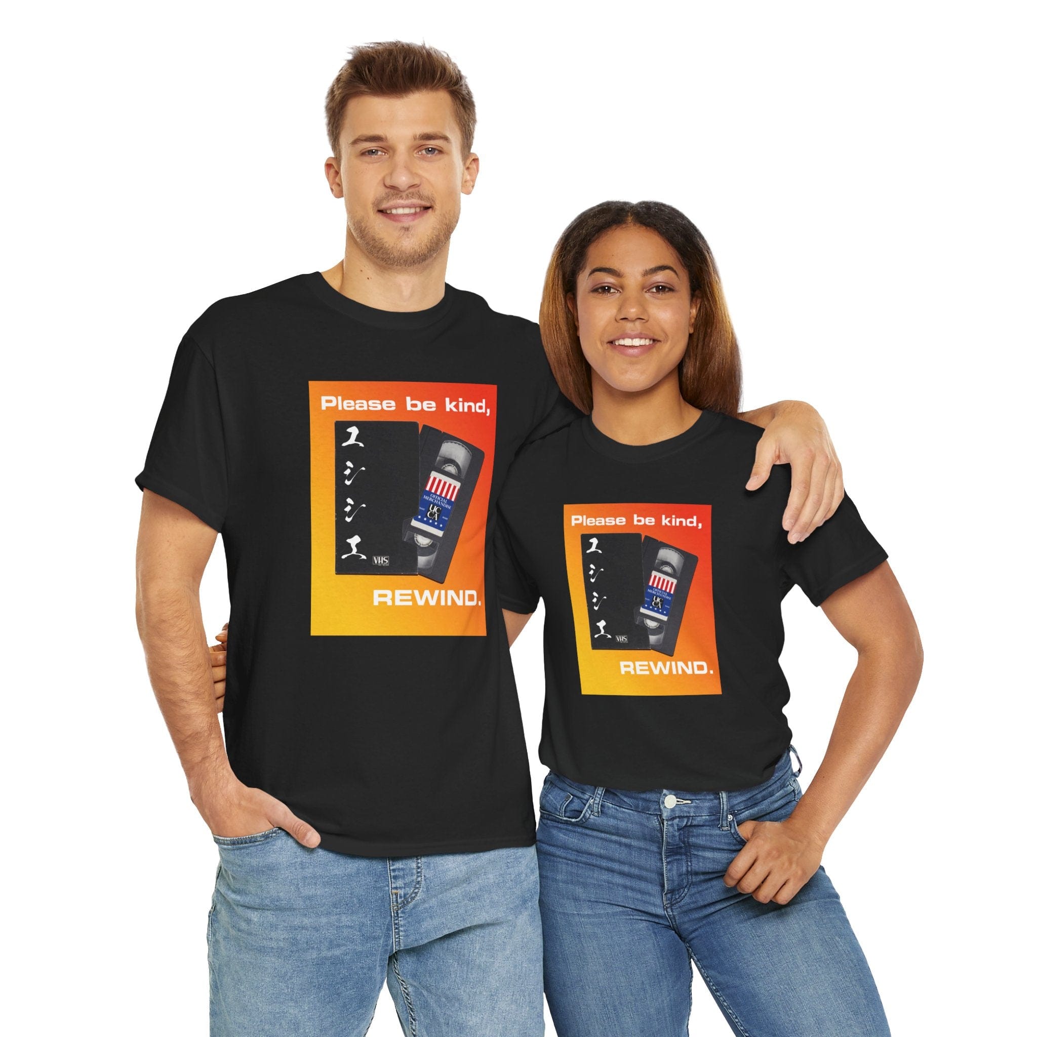 Please Be Kind, Rewind – Unisex Heavy Cotton Tee T-Shirt
