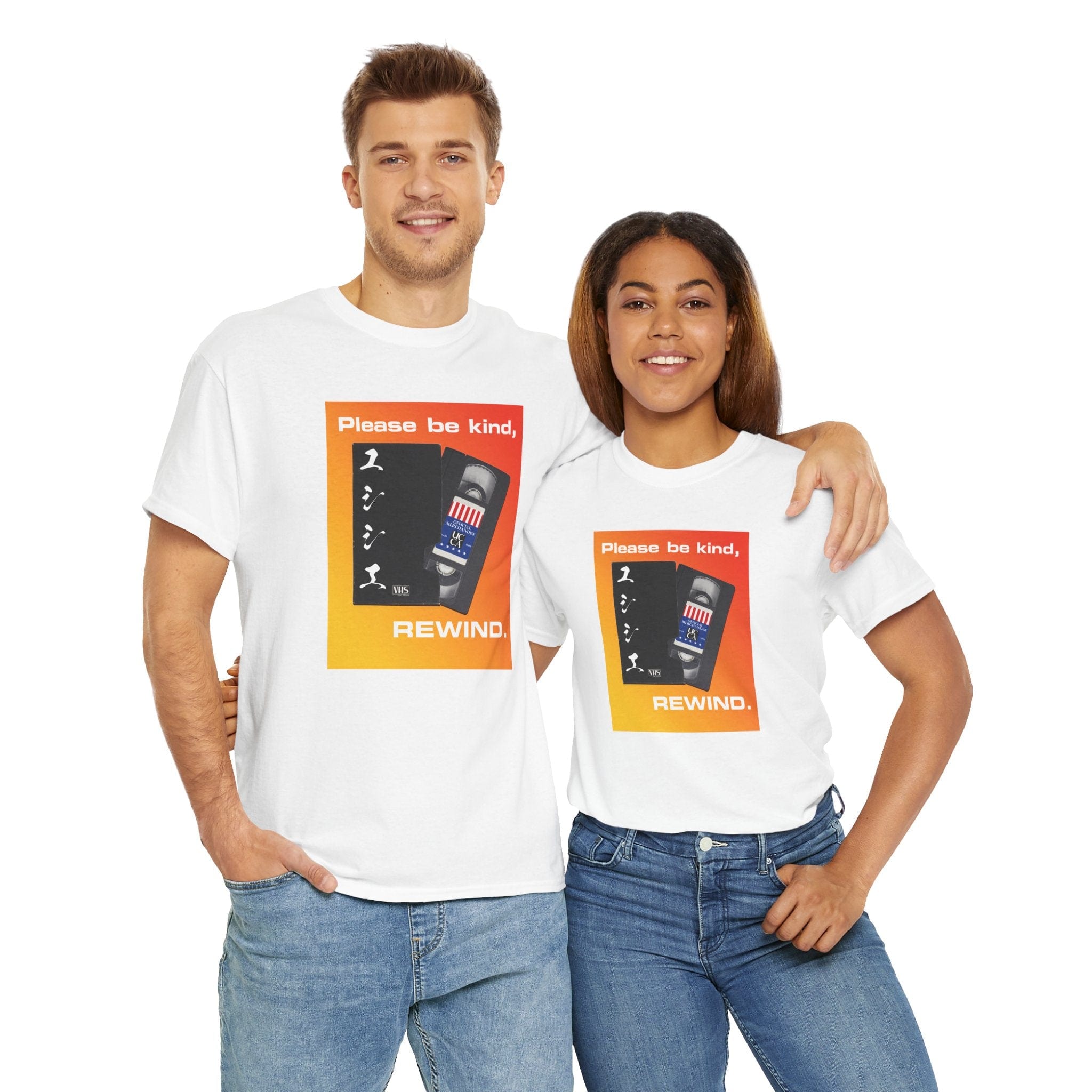 Please Be Kind, Rewind – Unisex Heavy Cotton Tee T-Shirt