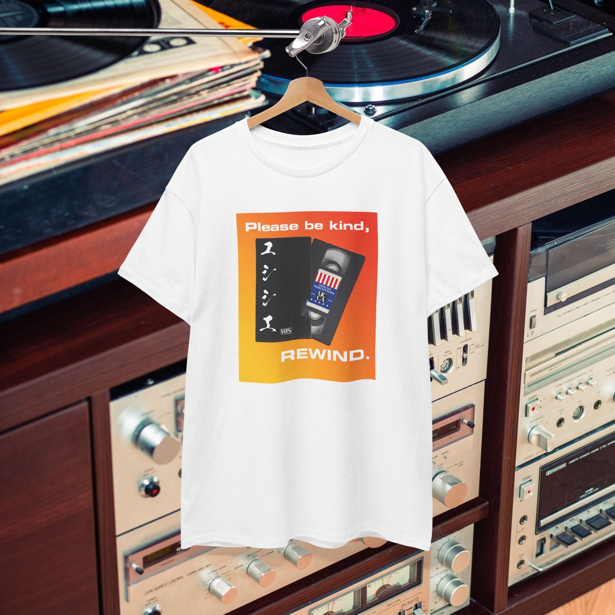 Please Be Kind, Rewind – Unisex Heavy Cotton Tee T-Shirt