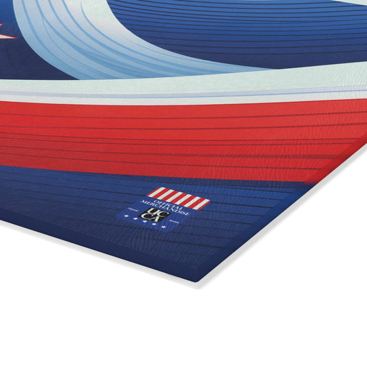 Prep in Style with This Patriotic Glass Cutting Board! Home Decor
