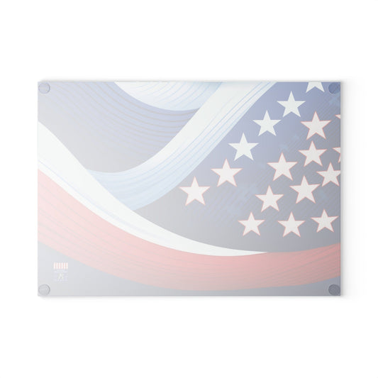 Prep in Style with This Patriotic Glass Cutting Board! Home Decor