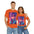 "Retro Neon Vision" Single Print Unisex Cotton Tee - Multiple Colour Choices Orange / S T-Shirt