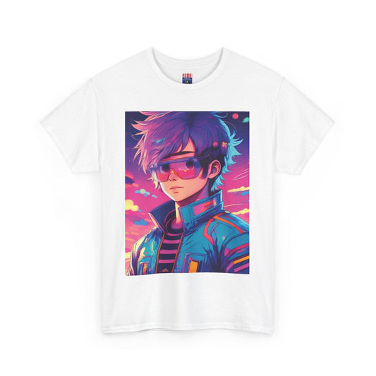 "Retro Neon Vision" Single Print Unisex Cotton Tee - Multiple Colour Choices T-Shirt
