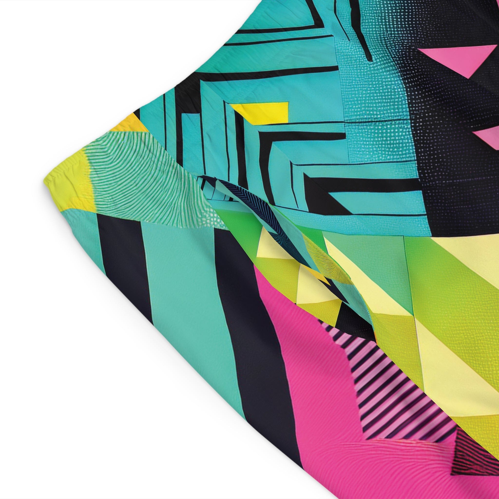 Ride the Wave: Neon Energy Board Shorts All Over Prints