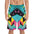 Ride the Wave: Neon Energy Board Shorts S / Seam thread color automatically matched to design All Over Prints