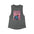 "Sakura Elegance" Women’s Flowy Scoop Muscle Tank Asphalt Slub / S Tank Top