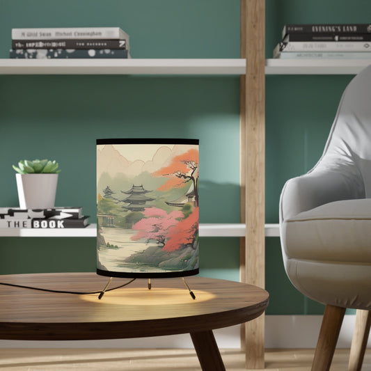 Sakura Serenity Tripod Lamp: Japanese Elegance Meets Modern Design One size / Black Home Decor