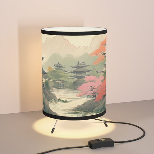 Sakura Serenity Tripod Lamp: Japanese Elegance Meets Modern Design One size / Black Home Decor