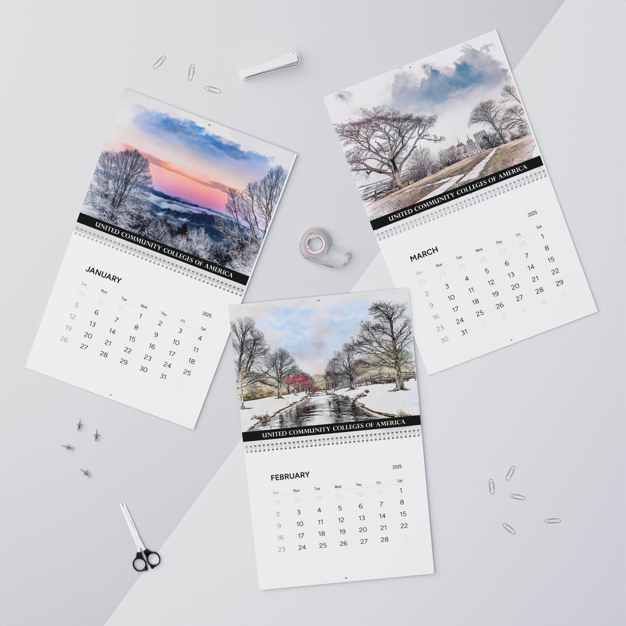 Seasons of Inspiration: A Watercolor Study in American Landscapes Wall Calendars (2025) Calendar