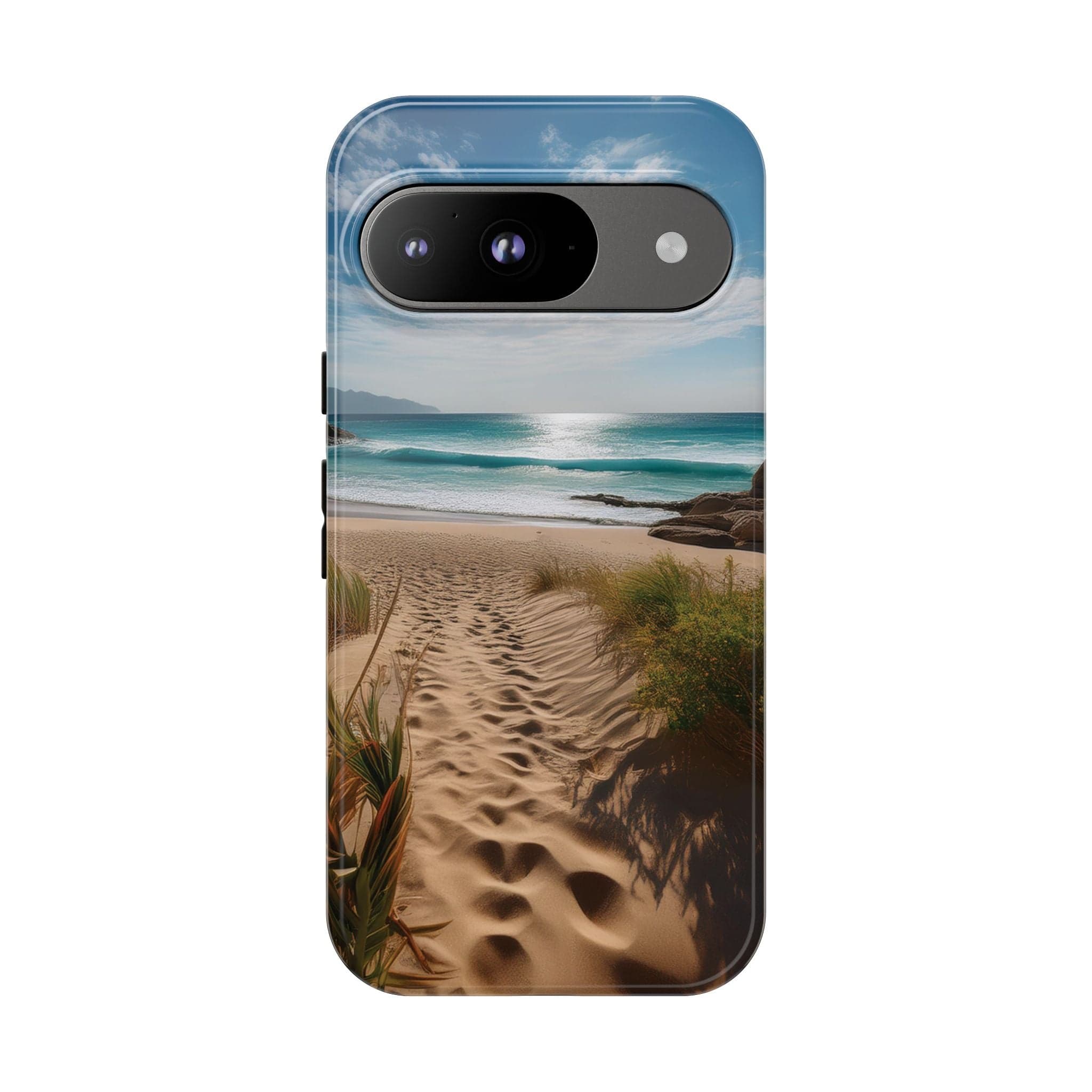 Serene Beach Path Phone Case: Escape to Paradise 🌊 - Tough Case Google Pixel 9 / Glossy Phone Case