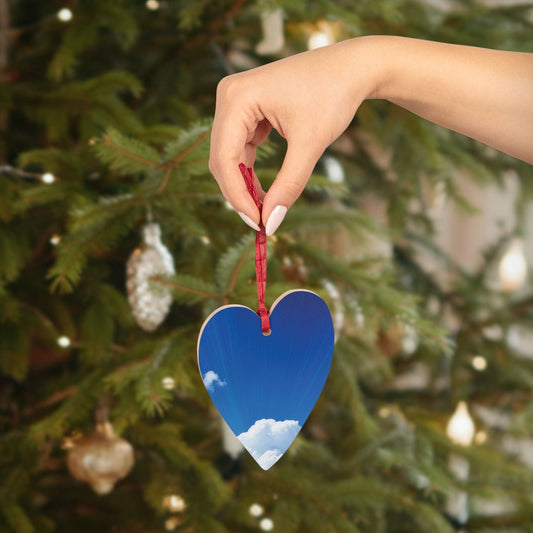 Share the Love with This Wooden Heart Ornament! 💙 Heart / One Size Home Decor