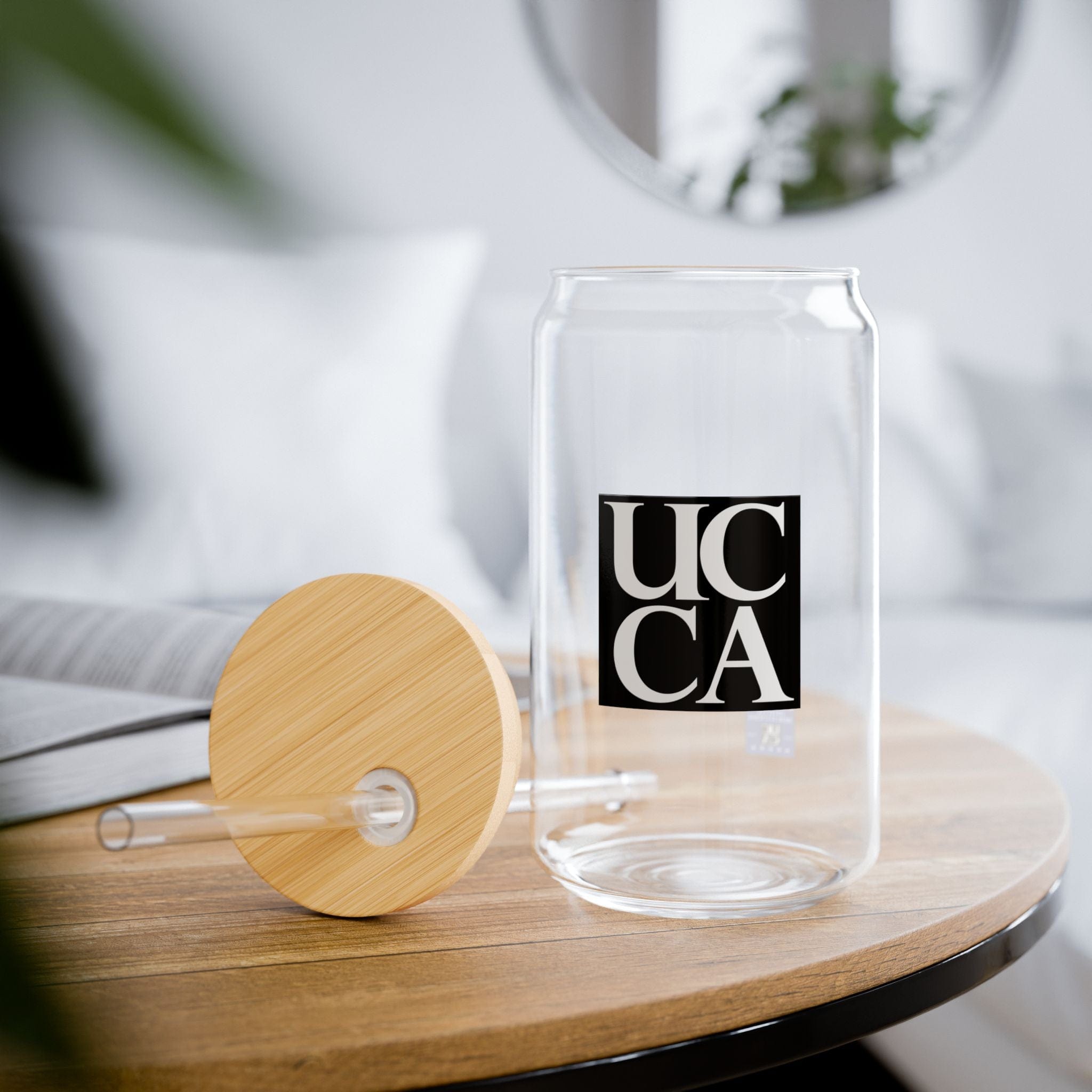 Sip in Style with the UCCA 16oz Sipper Glass With lid and straw / 16oz Mug