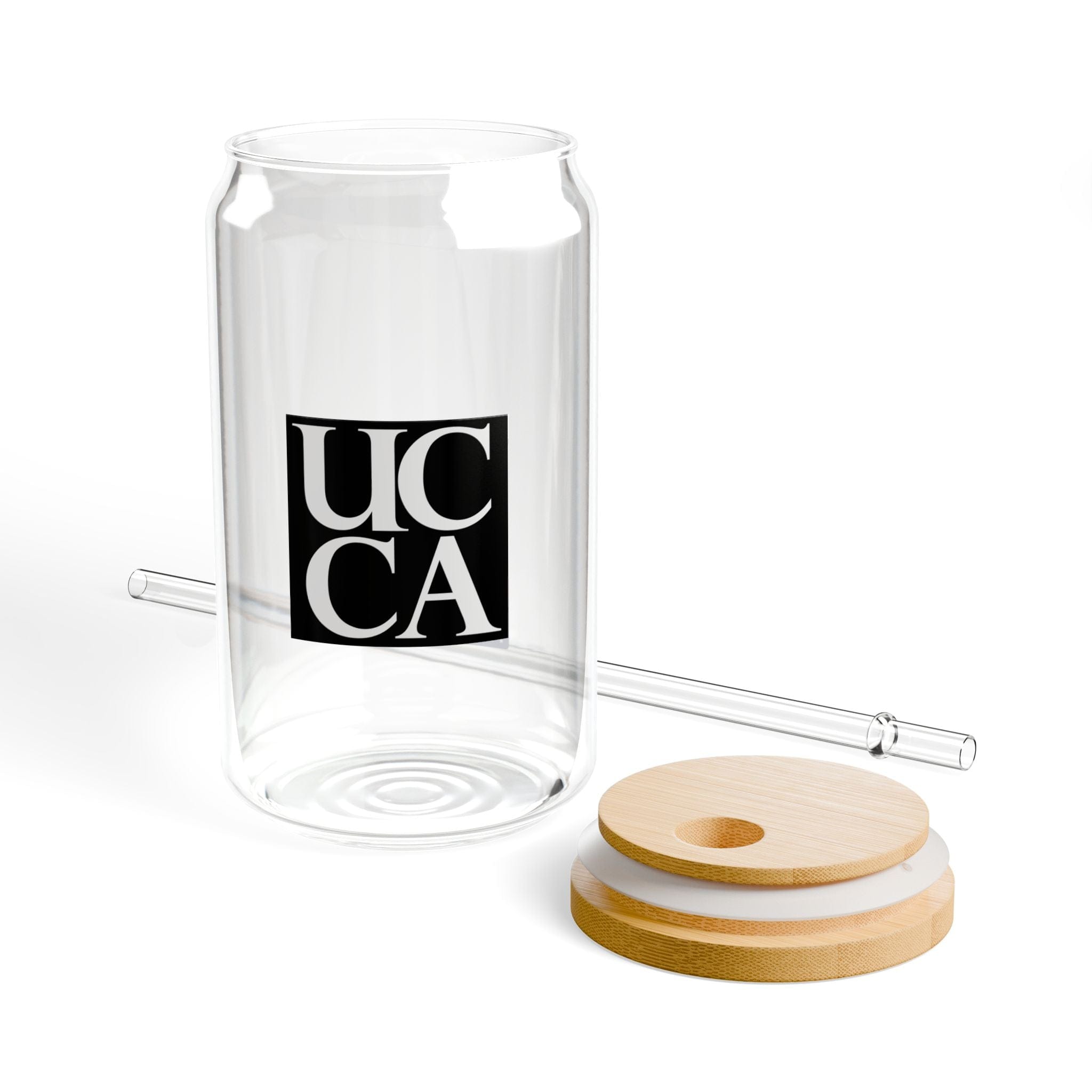 Sip in Style with the UCCA 16oz Sipper Glass With lid and straw / 16oz Mug