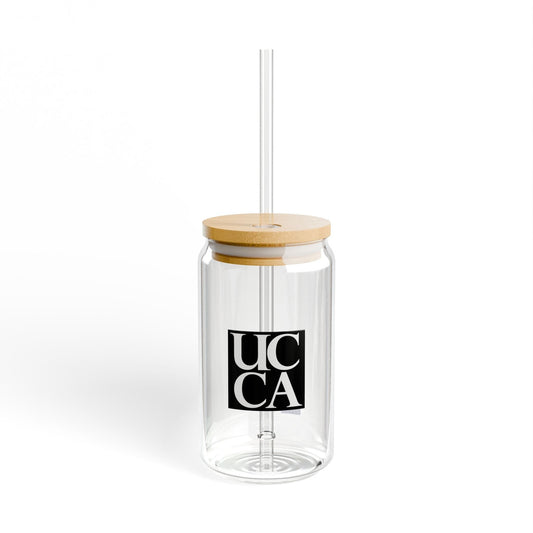 Sip in Style with the UCCA 16oz Sipper Glass With lid and straw / 16oz Mug