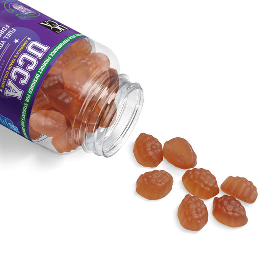Sleep Well Gummies (60 Gummies) Clear bottle + black cap / Multiple Fruits / 60 Gummies Food Supplements