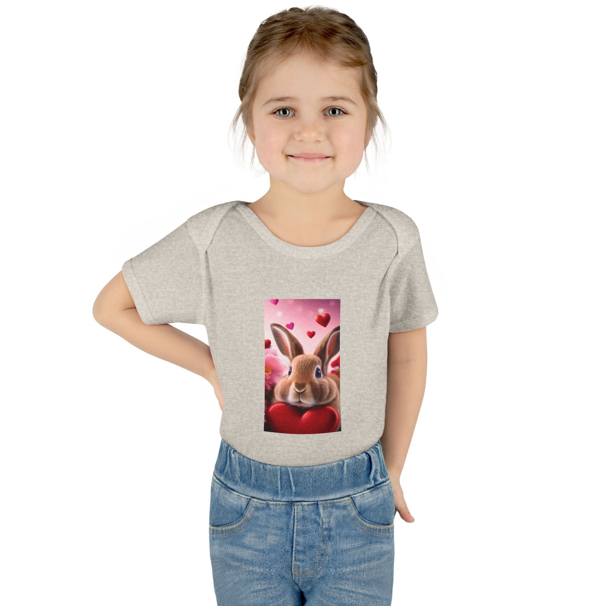 Snuggle Bunny Bodysuit – Girls’ Edition NB (0-3M) / Natural Heather Kids clothes