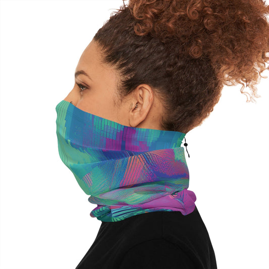 Stay Warm in Style with This Winter Neck Gaiter!  (With Drawstring) 17.5" × 9.5" All Over Prints