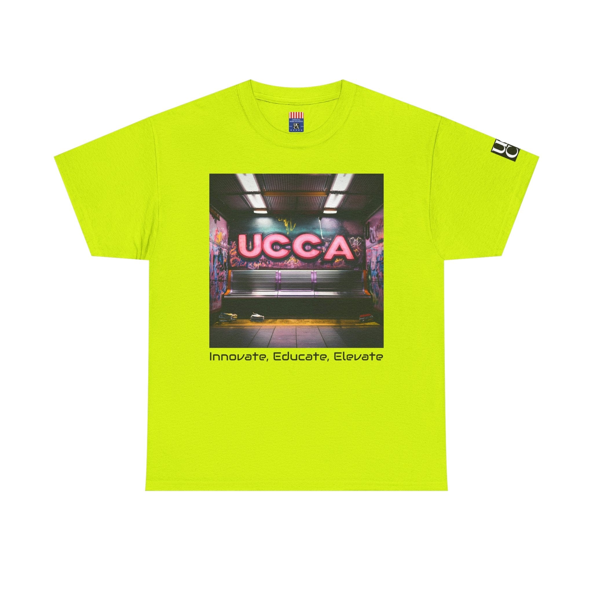 Step Back in Style: Retro Vibes, Modern Threads with a UCCA Edge - Unisex Heavy Cotton Tee T-Shirt