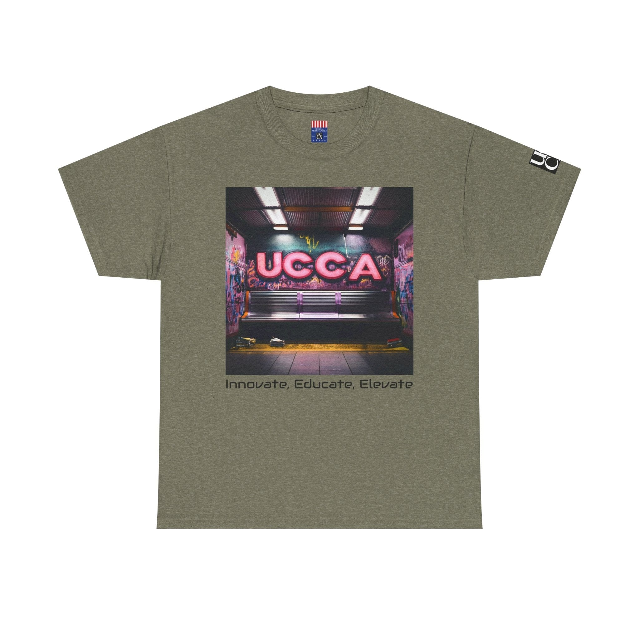 Step Back in Style: Retro Vibes, Modern Threads with a UCCA Edge - Unisex Heavy Cotton Tee T-Shirt