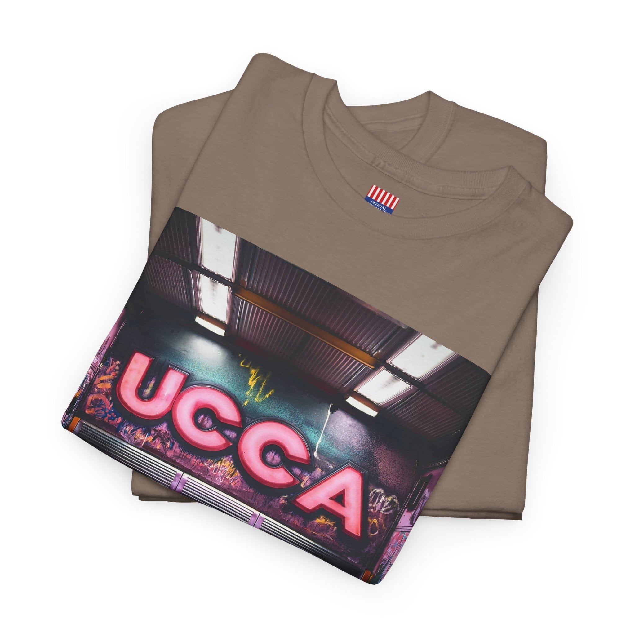 Step Back in Style: Retro Vibes, Modern Threads with a UCCA Edge - Unisex Heavy Cotton Tee T-Shirt