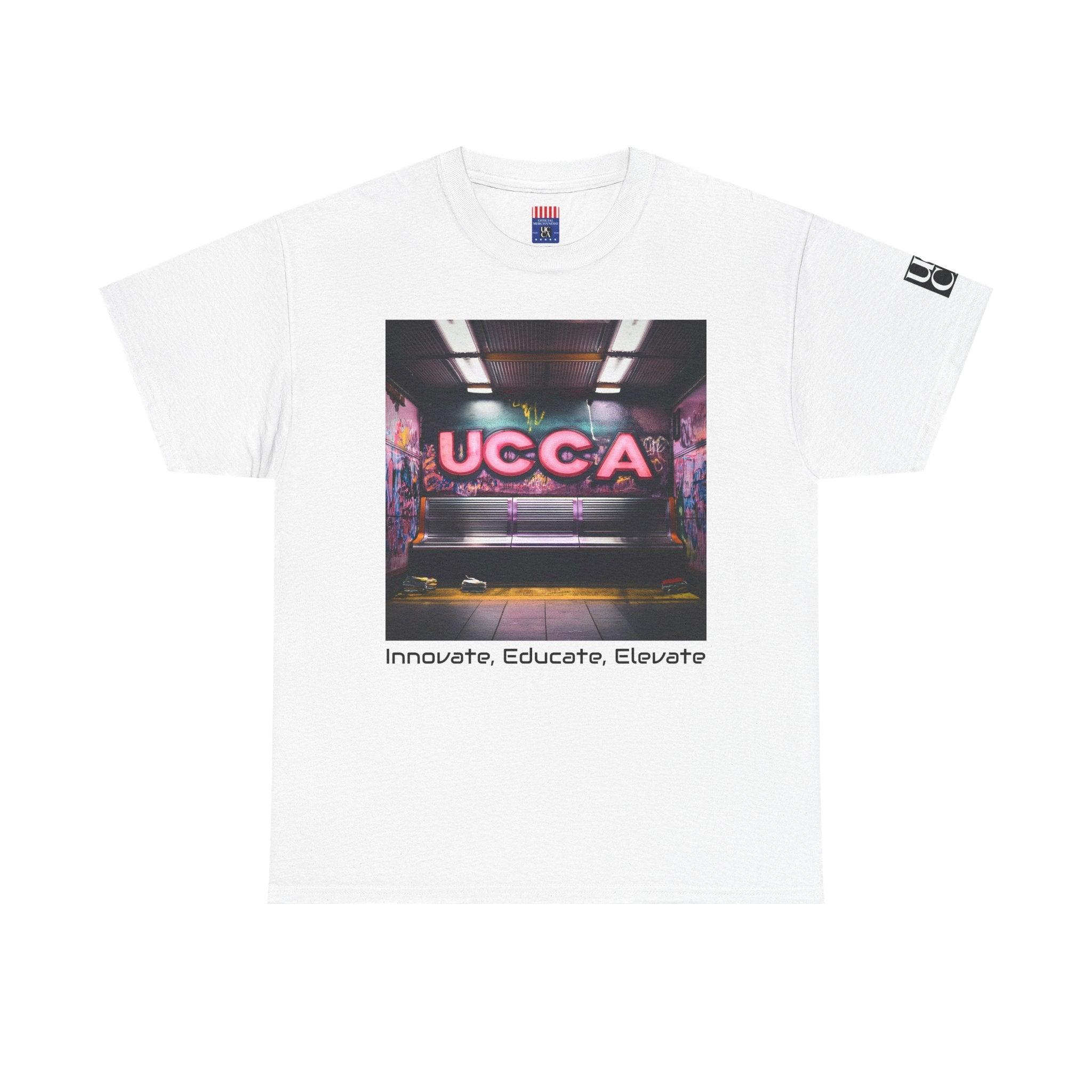 Step Back in Style: Retro Vibes, Modern Threads with a UCCA Edge - Unisex Heavy Cotton Tee T-Shirt