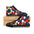 Step Into Retro Confidence: Polka Dot High-Top Sneakers US 6 / Black sole Shoes