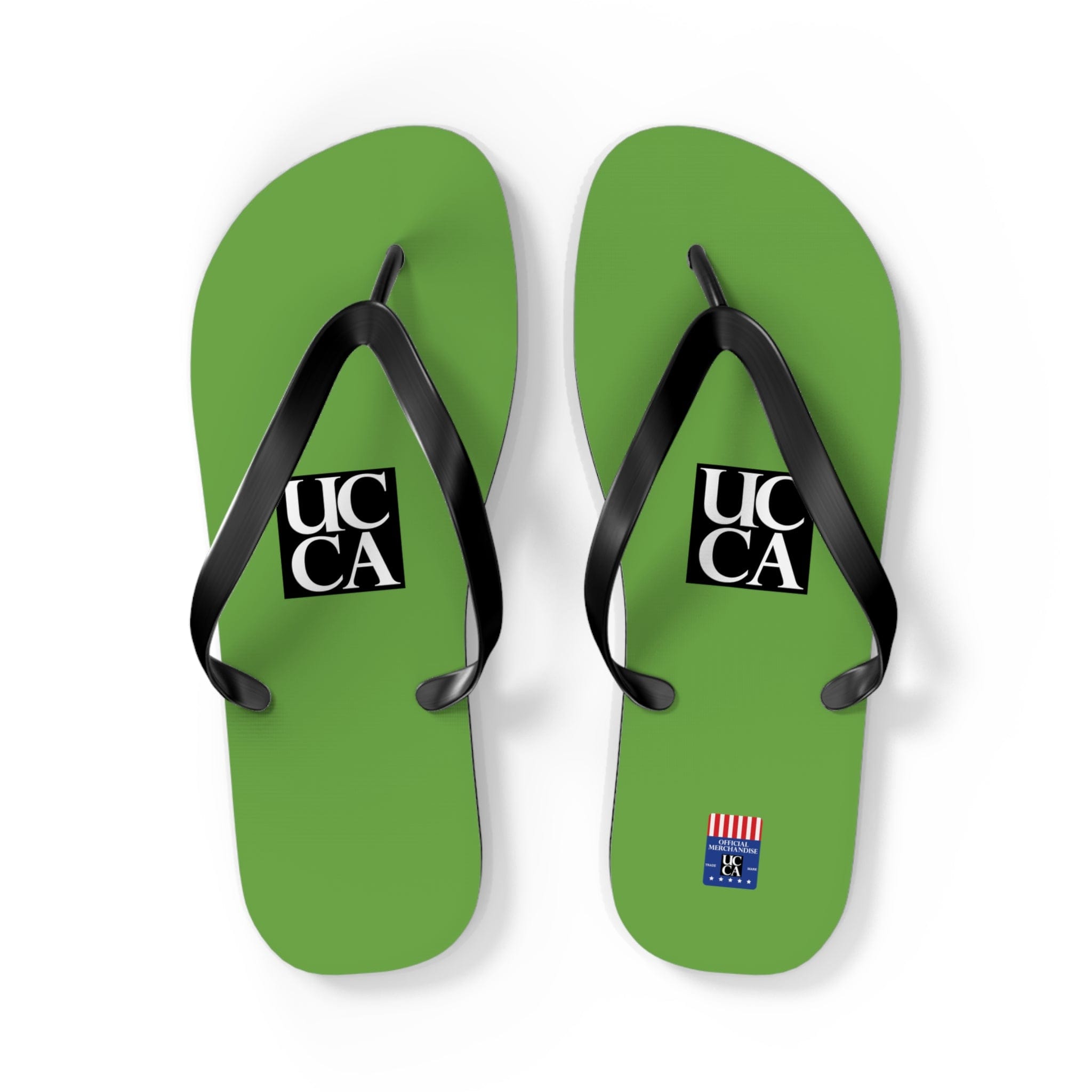 Step Into Summer with UCCA Flip Flops - Green L / Black sole Shoes