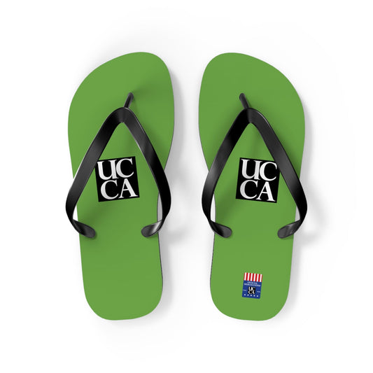 Step Into Summer with UCCA Flip Flops - Green M / Black sole Shoes
