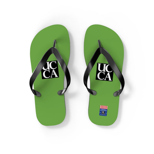 Step Into Summer with UCCA Flip Flops - Green S / Black sole Shoes
