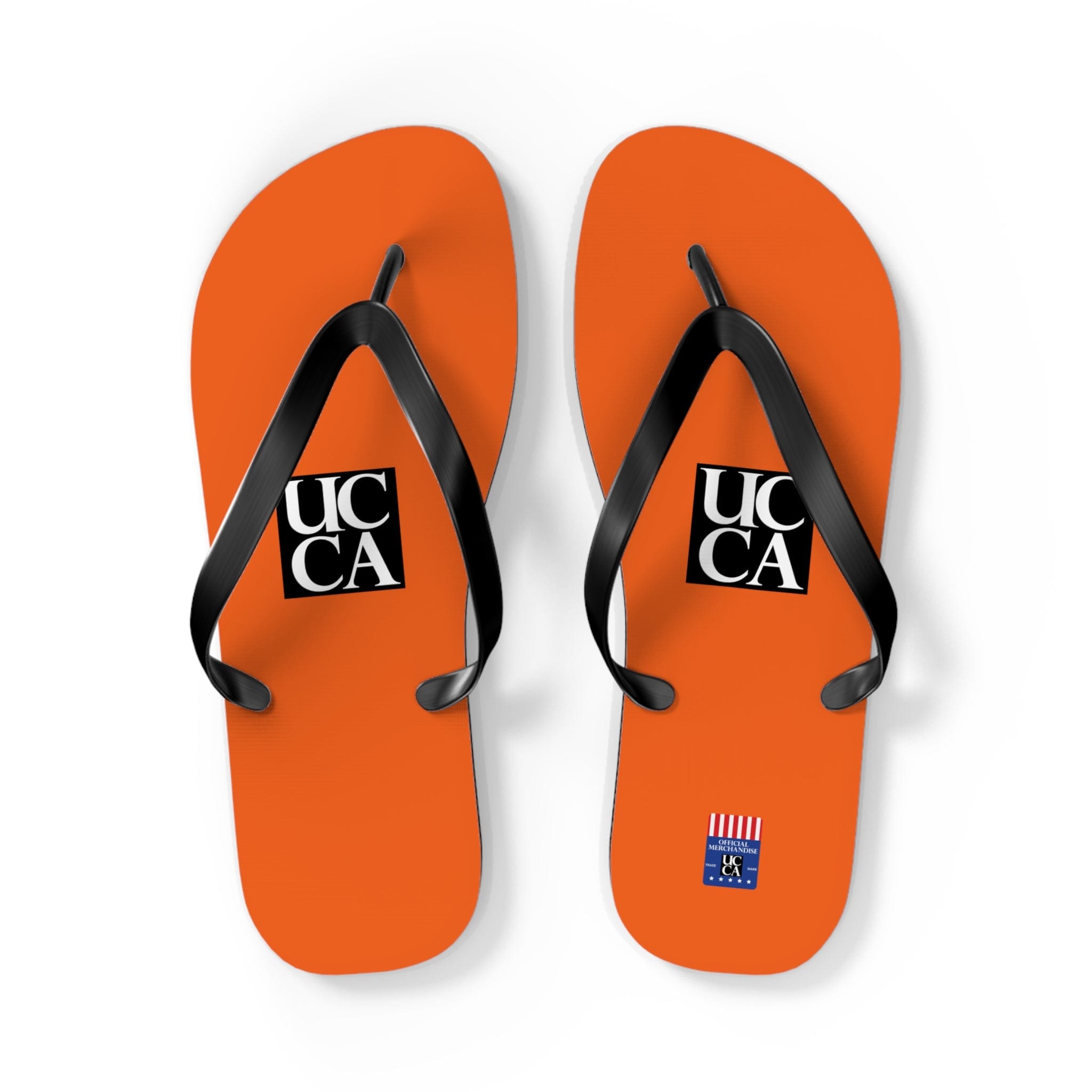 Step Into Summer with UCCA Flip Flops - Orange L / Black sole Shoes