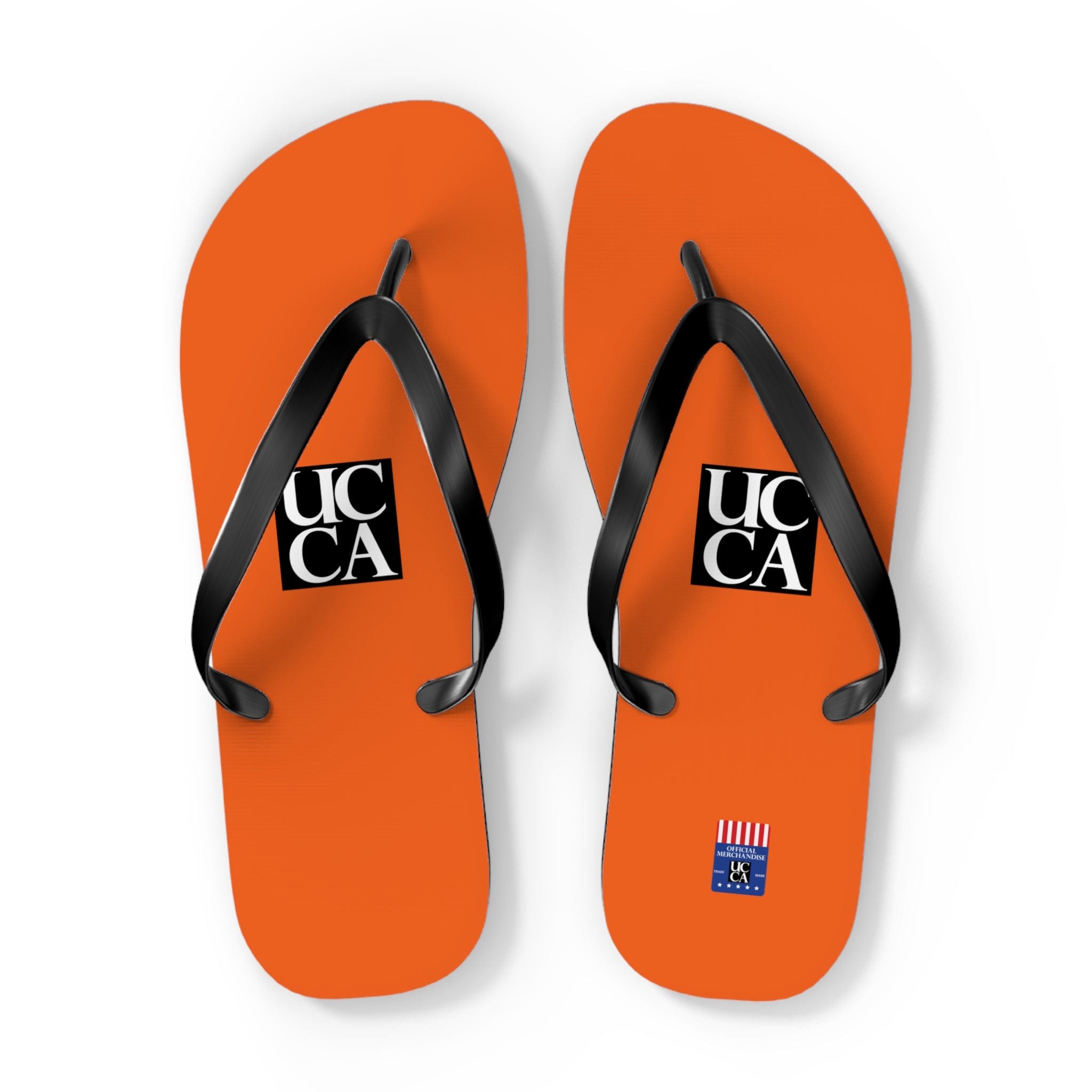 Step Into Summer with UCCA Flip Flops - Orange XL / Black sole Shoes
