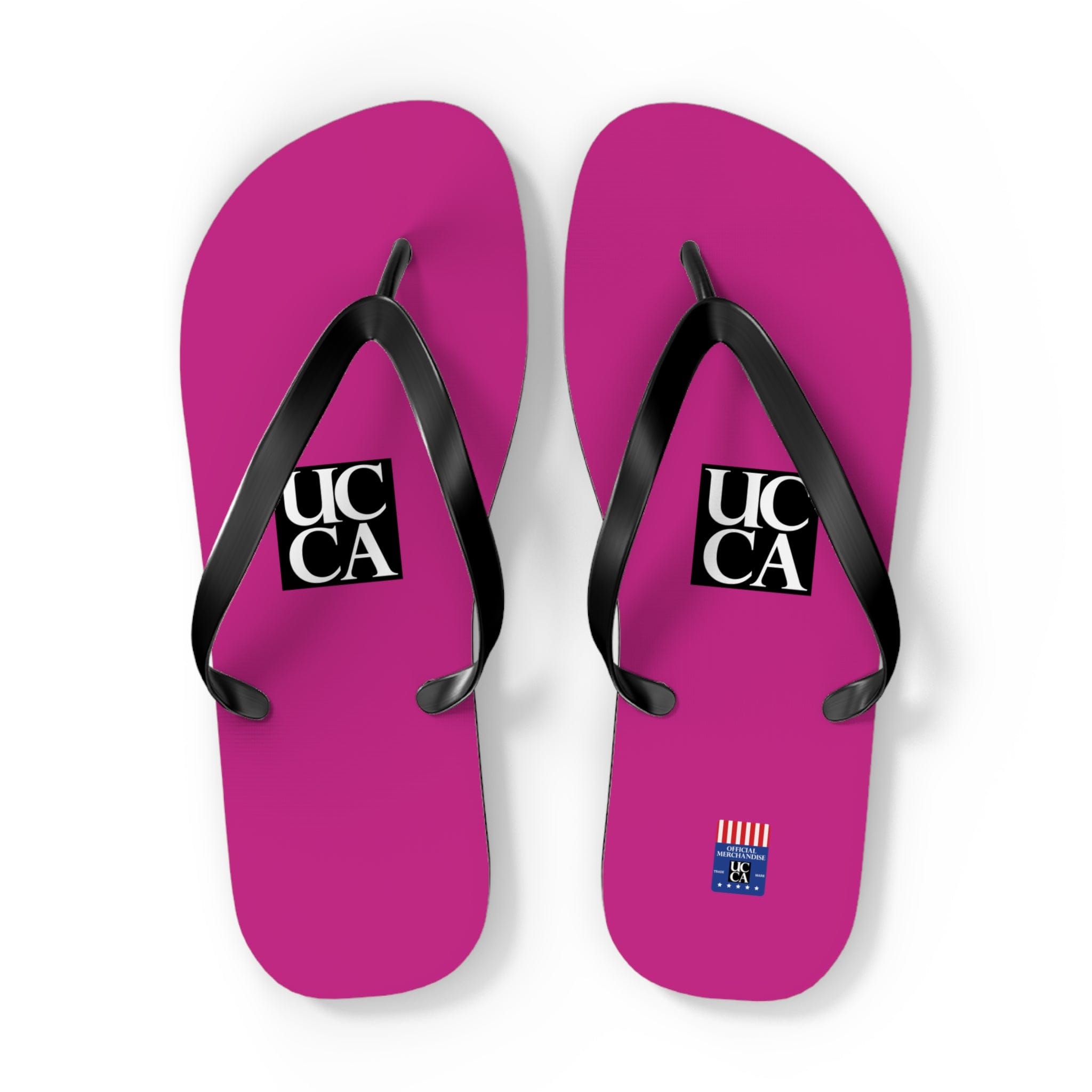 Step Into Summer with UCCA Flip Flops - Pink XL / Black sole Shoes