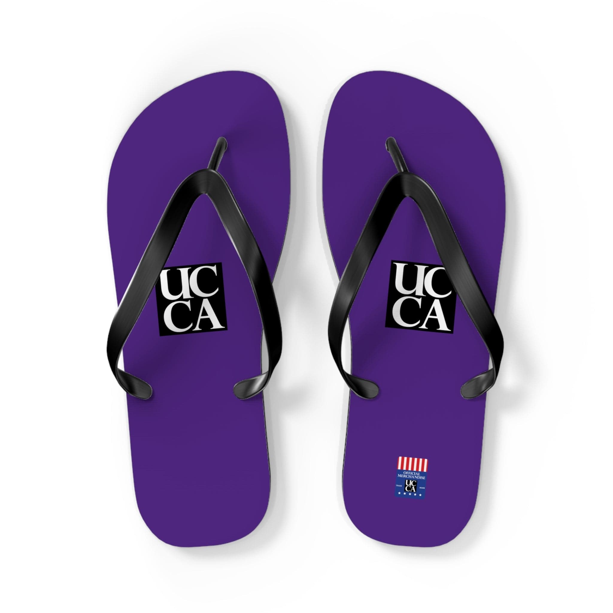 Step Into Summer with UCCA Flip Flops - Purple L / Black sole Shoes